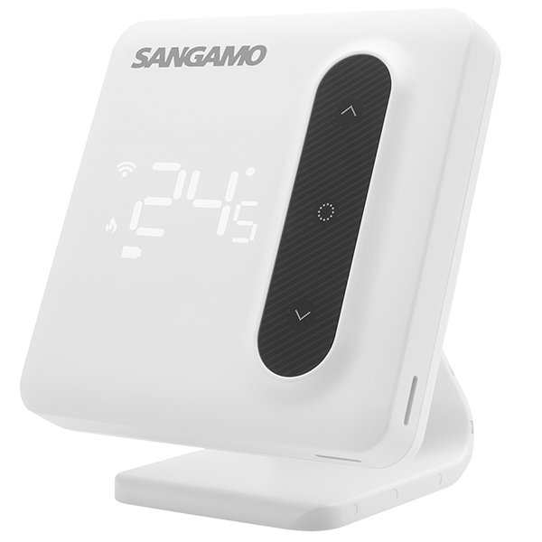 Sangamo White Programmable Thermostat With RF and WiFi CHPWIFI