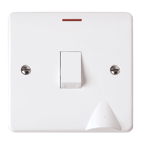 Click Mode 20A Double Pole Switch with LED Neon & Optional Flex Outlet CMA2023