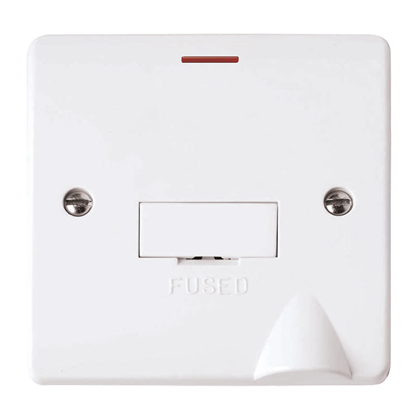 Click Mode 13A Fused Connection Unit with LED Neon & Optional Flex Outlet CMA2053