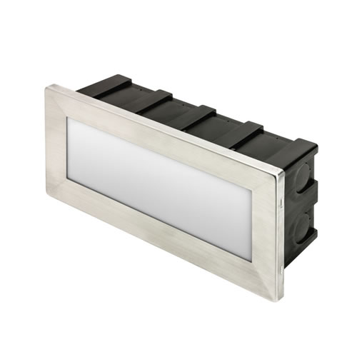 Integral LED IP65 Stainless Steel 3.8W 3000K Recessed LED Brick Light ILBLA015