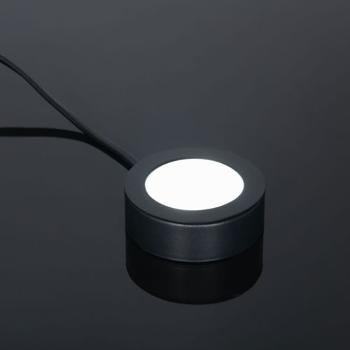 KSR Morini Black Recessed / Surface 3CCT LED 2.5W Round Cabinet Light KSRCL205BLK