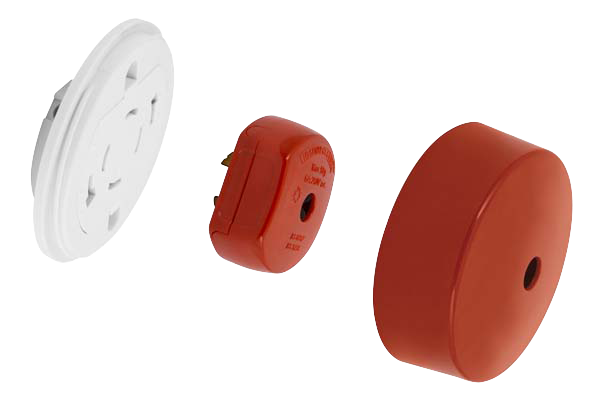 Click 6A 4 Pole Fast Fit Plug-in Ceiling Rose PC1440RD