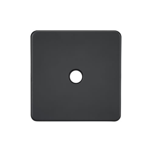 Knightsbridge Screwless Flat Plate Anthracite 20A Flex Outlet Plate SF8342AT