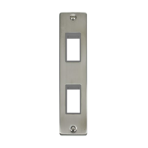 Click Deco Stainless Steel 2 Gang Architrave Plate VPSS472GY