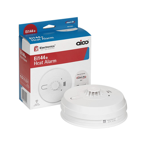 Aico Ei144e Mains Powered Easi-Fit Heat Alarm with 9V Battery Back-up