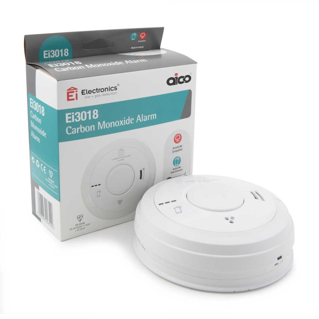 Aico Ei3018 Mains Carbon Monoxide Alarm with 10 Year Lithium Battery Back-up and SmartLink