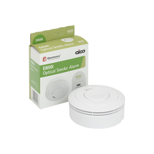 Aico Ei650i Battery Powered Optical Alarm with 10 Year Lithium Battery