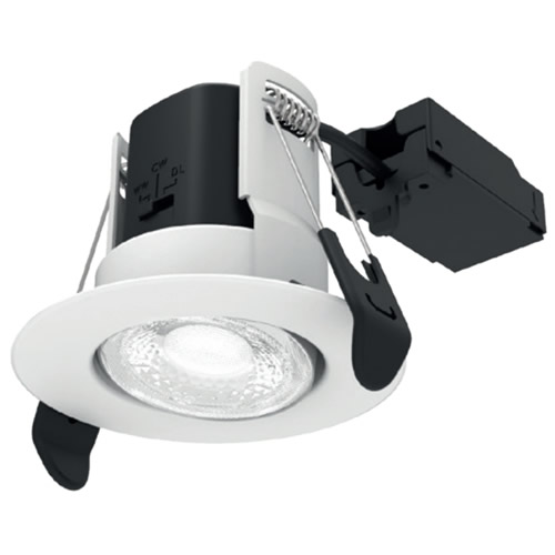 ALL LED Atom Adjustable IP65 CCT White Downlight AFD05/A/WH/CCT