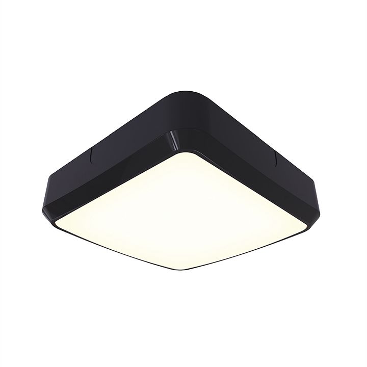 Ansell Astro Black/Visiluxe LED CCT IP65 7W LED Square Bulkhead AALED1/BV/CCT