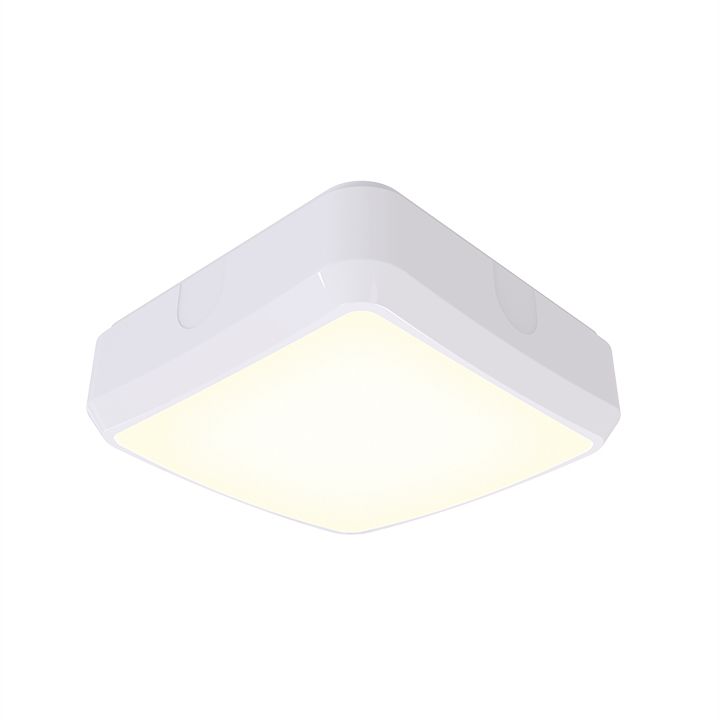 Ansell Astro 14W White / Opal Square LED Emergency Bulkhead AALED2/WV/CCT/M3