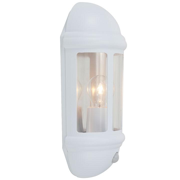 Ansell Latina E27 Half Lantern PIR White ALHL/PIR/WH