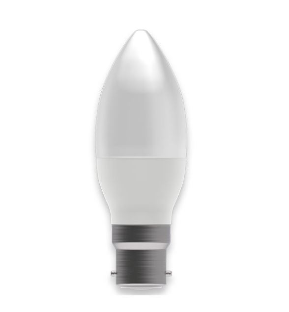 Bell 2.1W BC LED Warm White Non Dimmable Opal Candle Lamp 60500