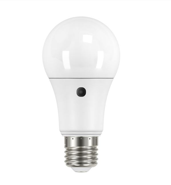 Bell 7W ES LED Warm White Non Dimmable Pearl GLS Lamp with Photocell 60661