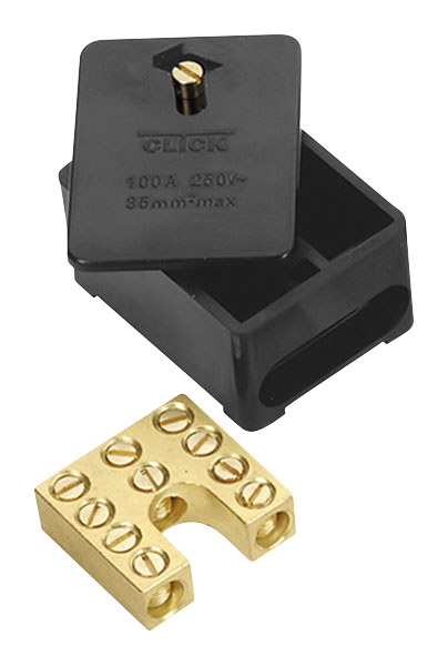 Click 100A 1 Pole Phase Block (Link Box) WA227