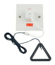 Click 50A Double Pole Pullcord Switch with Grey Bangle PRW211AG