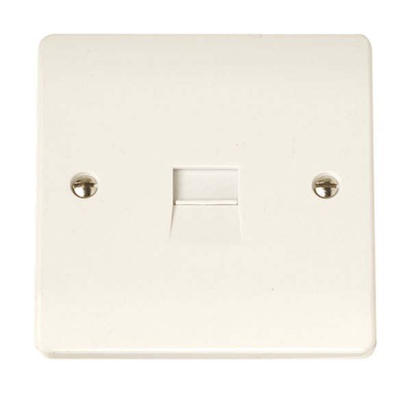 Click Curva CCA124 Single Secondary Telephone Outlet 