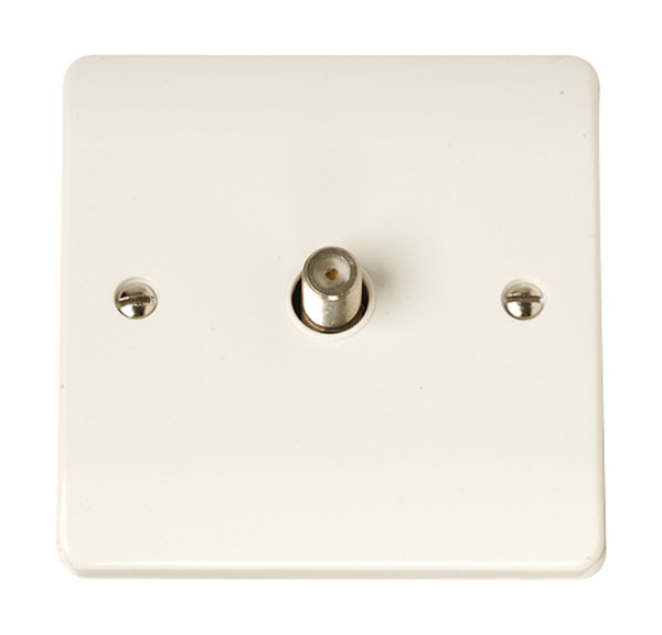 Click Curva CCA156 Non-Isolated Satellite Outlet Plate