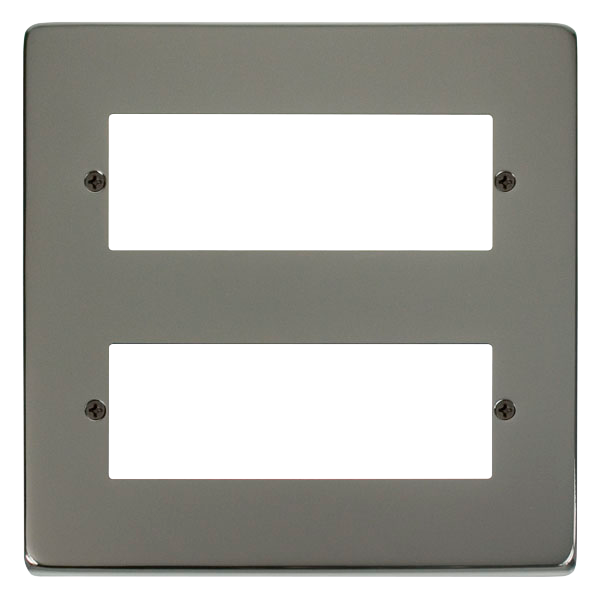 Click Deco Black Nickel 12 Way Mini-Grid Plate VPBN512