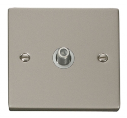 Click Deco Pearl Nickel Non-Isolated Satellite Socket VPPN156WH