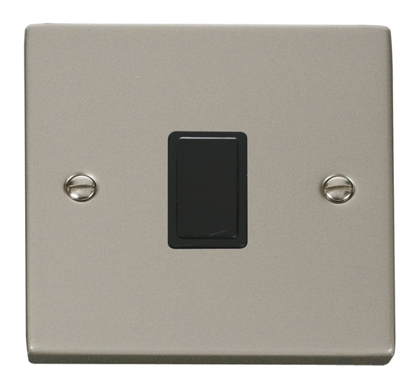 Click Deco Pearl Nickel 20A Double Pole Switch VPPN622BK