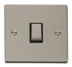 Click Deco Pearl Nickel 20A Double Pole Switch VPPN722BK