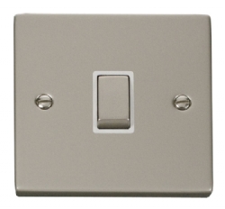 Click Deco Pearl Nickel 20A Double Pole Switch VPPN722WH