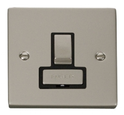 Click Deco Pearl Nickel Switched Fused Spur VPPN751BK