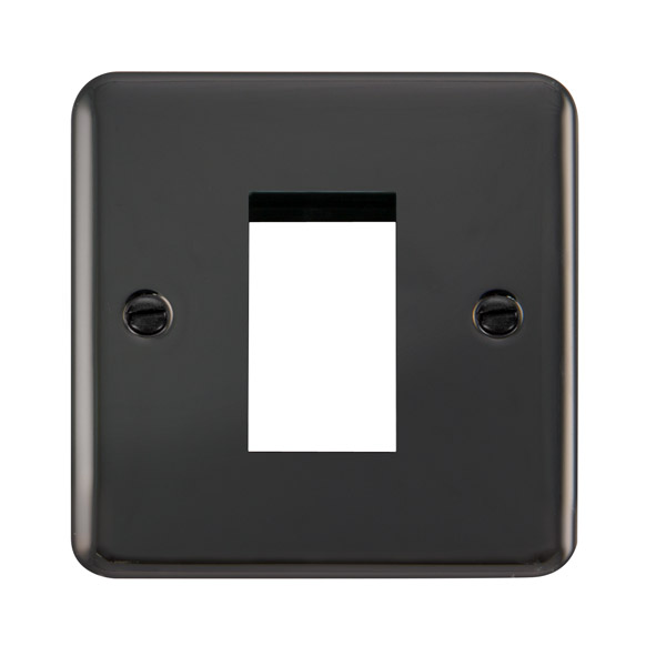 Click Deco Plus Black Nickel New Media Single Plate DPBN310