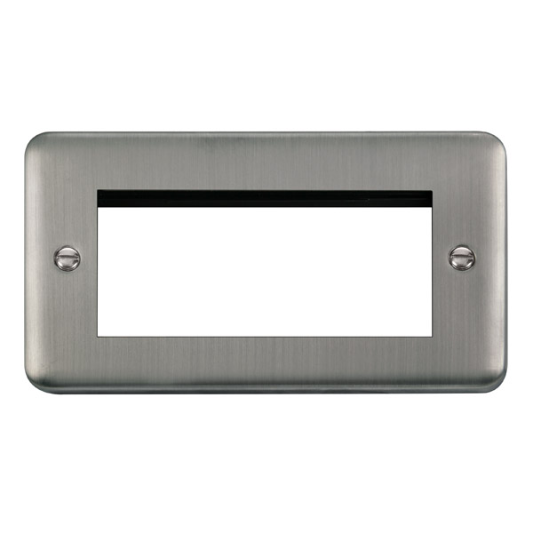 Click Deco Plus Stainless Steel New Media Quad Plate DPSS312
