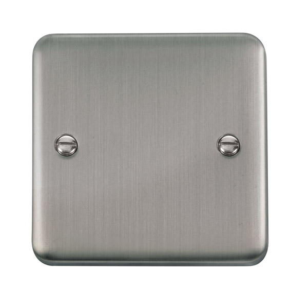 Click Deco Plus Stainless Steel 1 Gang Blank Plate DPSS060