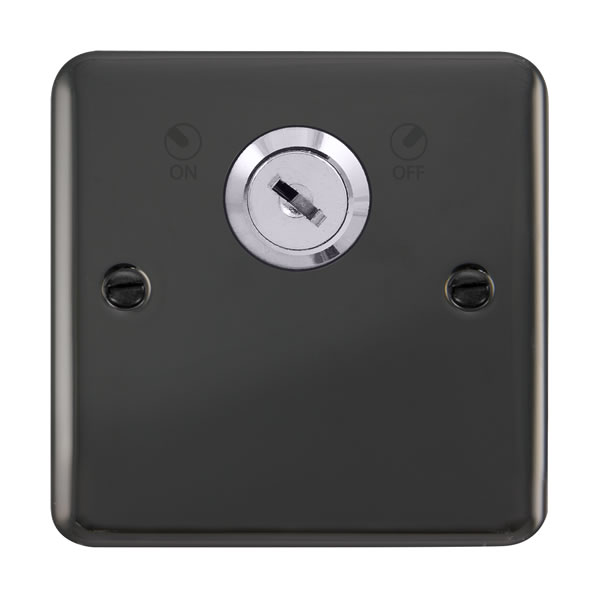 Click Deco Plus Black Nickel 20A DP Key Lockable Switch DPBN660