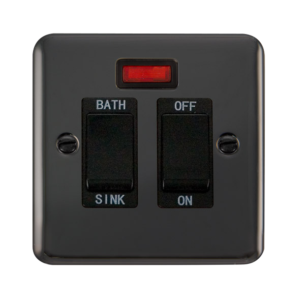 Click Deco Plus Black Nickel 20A DP Sink/Bath Switch DPBN024BK