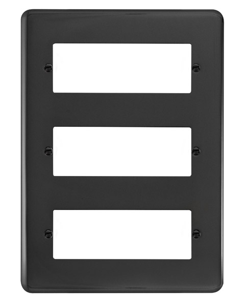 Click Deco Plus Black Nickel 3 Tier MiniGrid Module Plate DPBN518