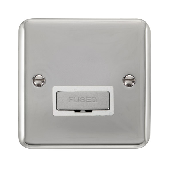 Click Deco Plus Polished Chrome Unswitched Fused Spur DPCH750WH