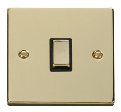 Click Deco Polished Brass 20A Double Pole Switch VPBR722BK