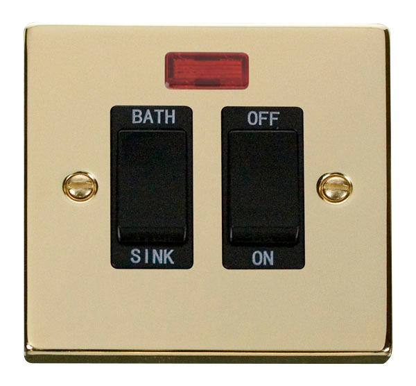 Click Deco Polished Brass 20A DP Sink/Bath Switch VPBR024BK