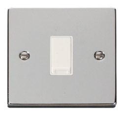 Click Deco Polished Chrome 1 Gang 2 Way Switch VPCH011WH