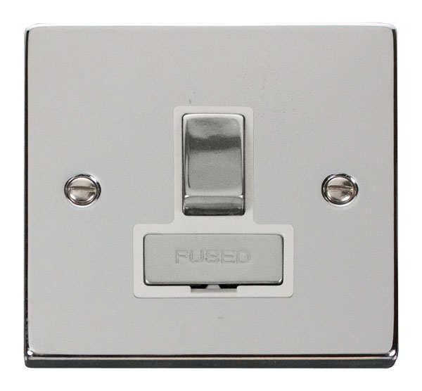 Click Deco Polished Chrome Switched Fused Spur VPCH751WH