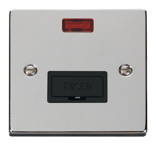 Click Deco Polished Chrome Unswitched Fused Spur with Neon VPCH653BK