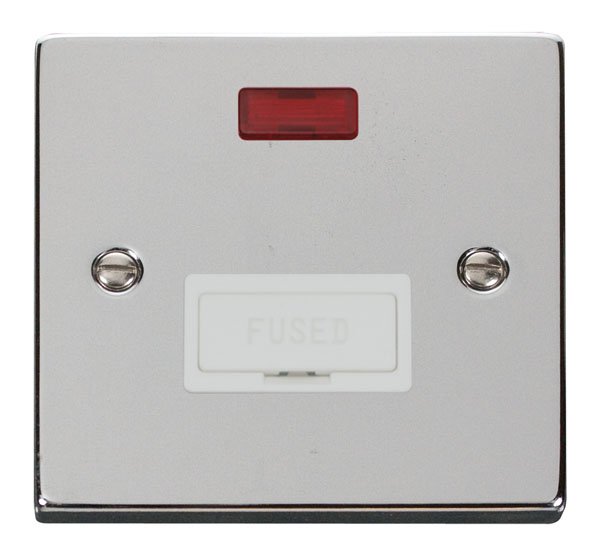 Click Deco Polished Chrome Unswitched Fused Spur with Neon VPCH653WH
