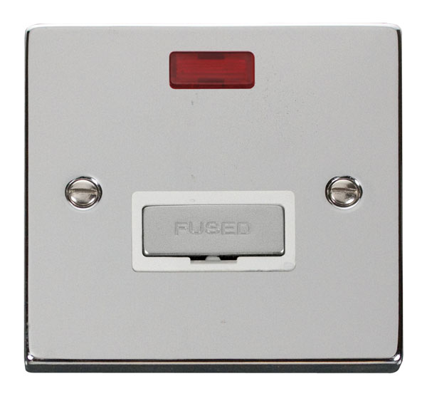Click Deco Polished Chrome Unswitched Fused Spur with Neon VPCH753WH