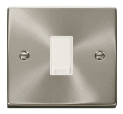Click Deco Satin Chrome 1 Gang 2 Way Switch VPSC011WH