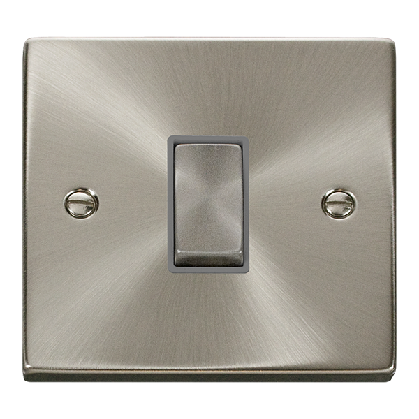 Click Deco Satin Chrome 1 Gang 2 Way Switch VPSC411GY