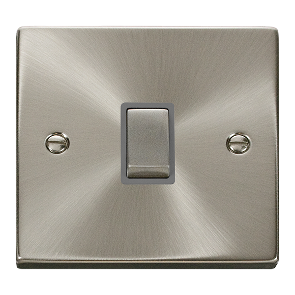 Click Deco Satin Chrome 20A Double Pole Switch VPSC722GY