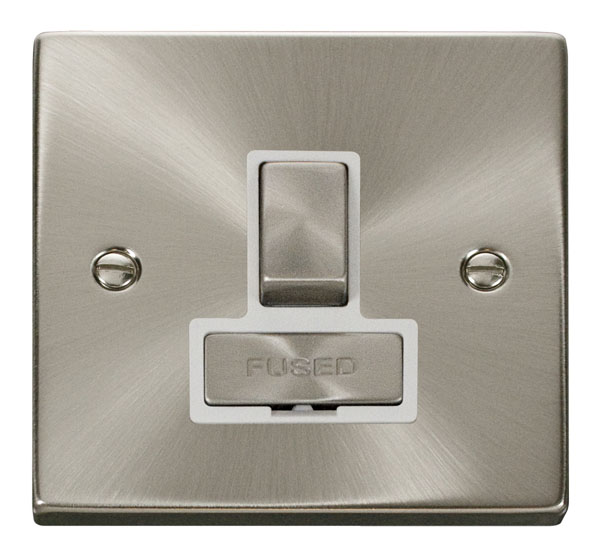 Click Deco Satin Chrome Switched Fused Spur VPSC751WH