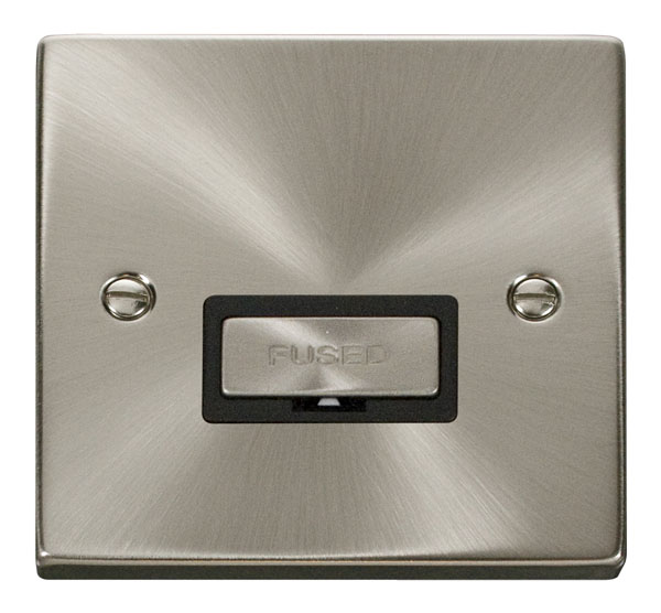 Click Deco Satin Chrome Unswitched Fused Spur VPSC750BK