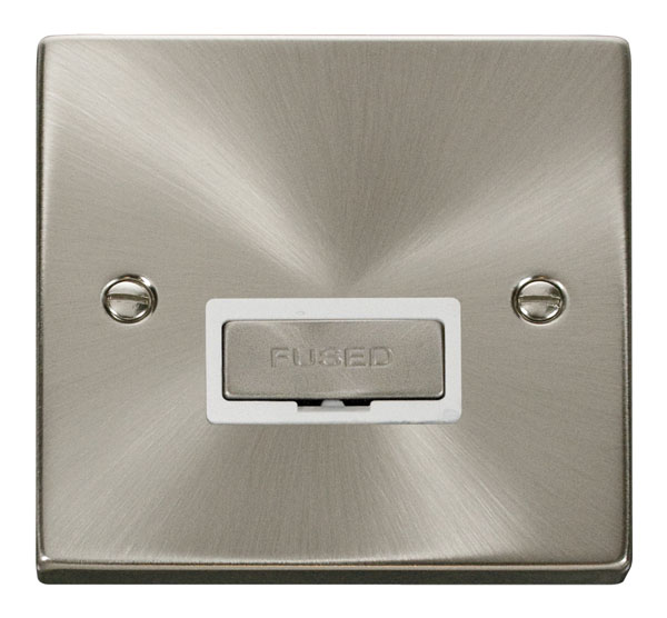 Click Deco Satin Chrome Unswitched Fused Spur VPSC750WH