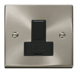 Click Deco Satin Chrome Switched Fused Spur VPSC651BK