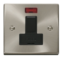 Click Deco Satin Chrome Switched Fused Spur with Neon VPSC652BK