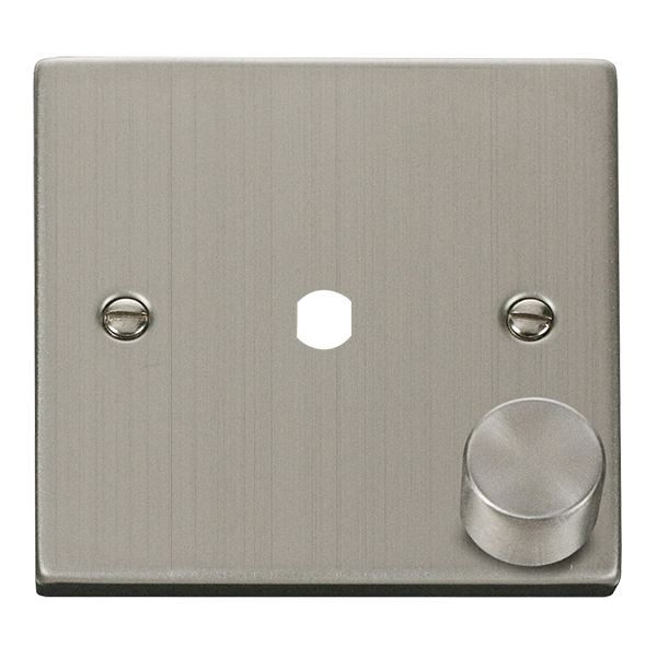 Click Deco Stainless Steel 1 Gang Empty Dimmer Plate VPSS140PL